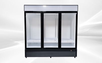 NSF 78 inches Commercial 3 Glass Door Refrigerator GDC-72