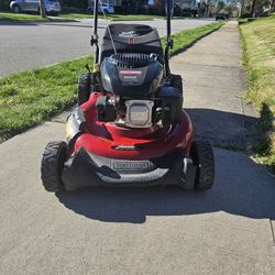 Craftsman Mower Big Wheels Out Back Lawnmower Mint Condition Easily Starts First Pull