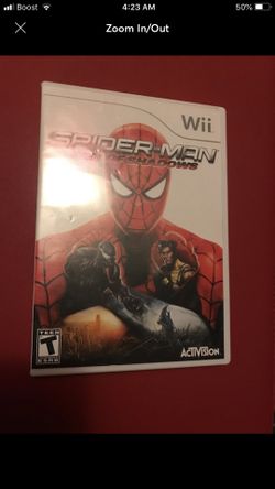 Spider man web of shadows Wii