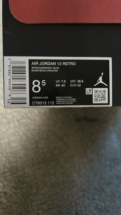 AIR JORDAN 12 RETRO UNIVERSITY BLUE