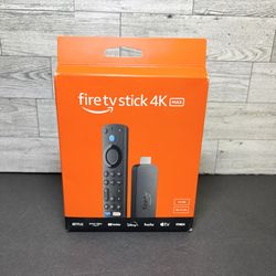 AMAZON FIRE TV Stick 4K MAX, Wi-Fi 6E, 2.0 GHz, 16GB/ALEXA Voice Remote Enhanced SEALED 