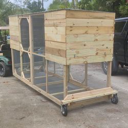 Extra Large Chicken Tractor, Hen House, Walk In