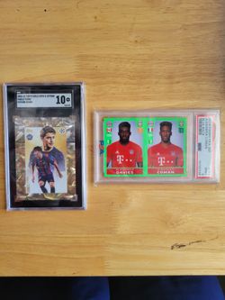 Barcelona and Bayern Munich Sports Graded Cards