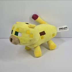 2014 Minecraft Ocelot Plush 7" Stuffed Animal Mojang Microsoft Jynx Cheetah Lion
