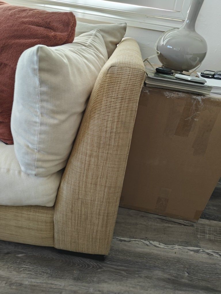 Crate & Barrel Quality Sofa Couch, Washable Cushions