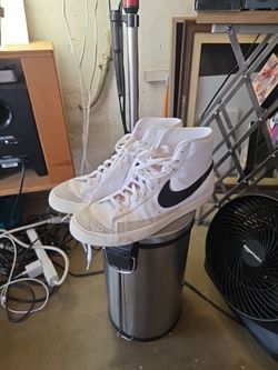 Nike Blazer Mid White Black Sneakers mens size 13