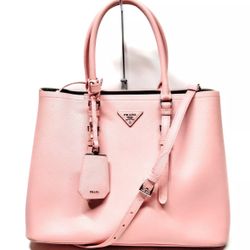 Gorgeous Pink Authentic Saffiano Cutie Prada Bag Tote