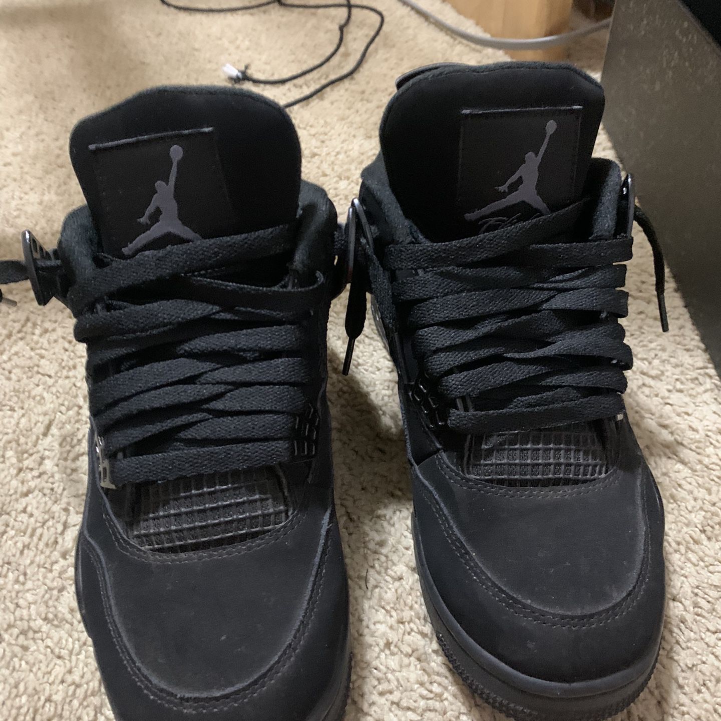 Air Jordan 4 Black cats Size 7