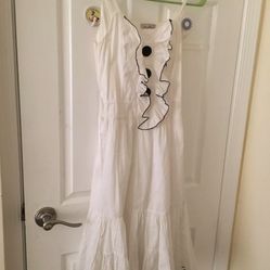  juniors white summer dress size s