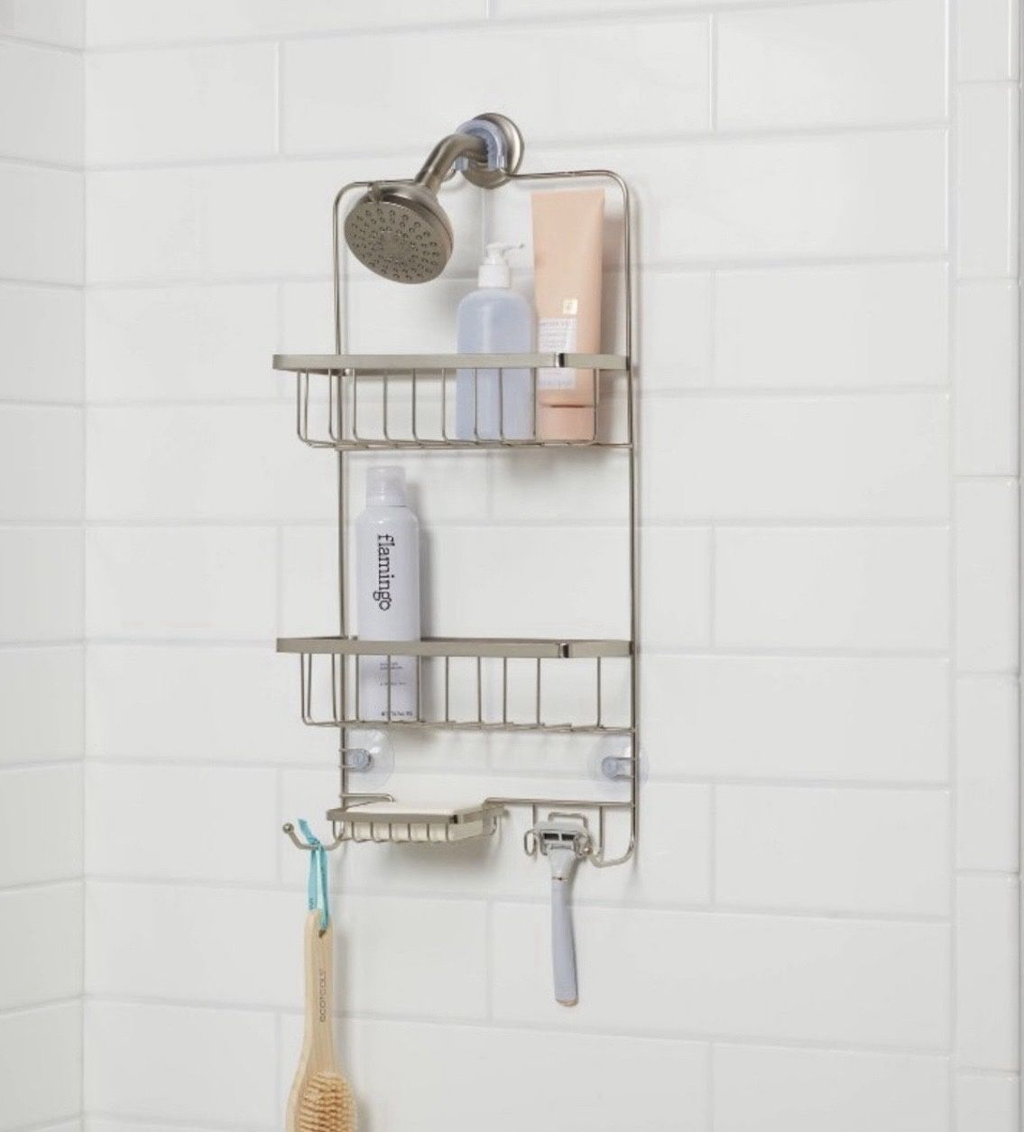 Made By Design™ Nickel Finish Shower Caddy
