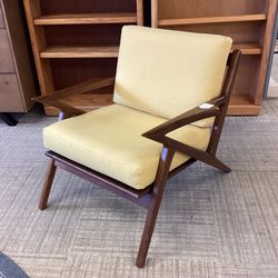 Walnut & Yellow Cushion JOYBIRD SOTO Chair