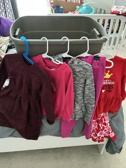Girls Size 4 Clothing Lot - 5 Pieces (Sweater Dress, Valentine Dress & More)