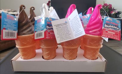 Ice cream scented bubbles