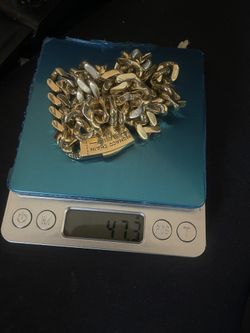 Monaco gold chain 10k 13mm