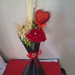 Rosas De Crochet San Valentin 