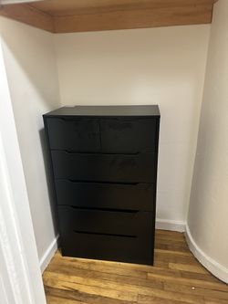 6 Drawer Black Dresser