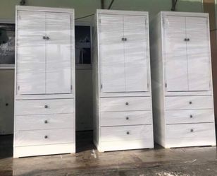 Tall closet white color