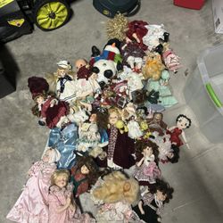 Rare Vintage Old Porcelain Dolls 