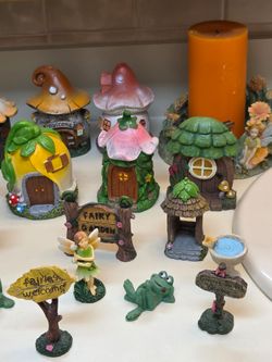 Fairy Garden Miniature Figurine Set