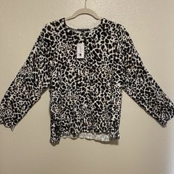 NWT Cable & Gauge Animal Print Top | Shirt