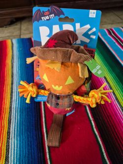 BARK Jack-Crow-Lantern Plush Halloween Dog Toy