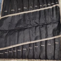 DURATECH Ratcheting Wrench Set, Combination Wrench Set, SAE & Metric, 22-piece, 1/4" to 3/4" & 6-18mm, CR-V Steel, with Pouch