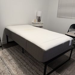 Twin bed with frame