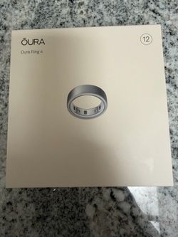 Oura Ring 4 Brushed Silver Size 12