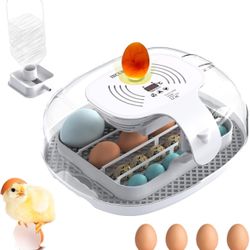 Egg Incubator, 16 Incubators for Hatching Eggs with Automatic Egg Turning, Egg Candler and Automatic Water Adding for Hatching Chickens, Ducks, Goose,