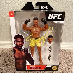 Signed / Autographed Francis Ngannou UFC Series 1 Action Figure Unopened/NEW (BECKETT WITNESSED)