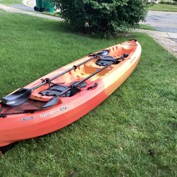 LIFETIME SPITFIRE 12T TANDEM KAYAK (PADDLES INCLUDED)