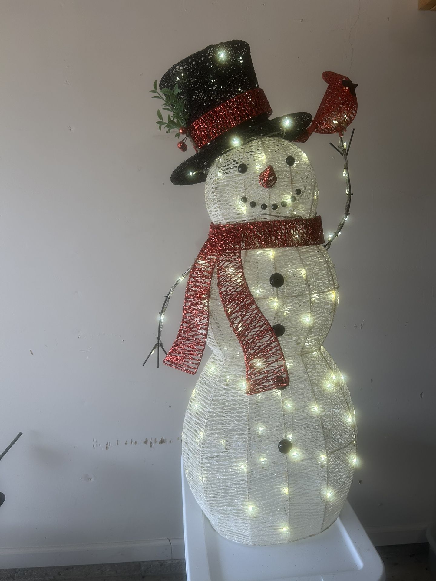 Outdoor Christmas Lighted Decorations - Snowman