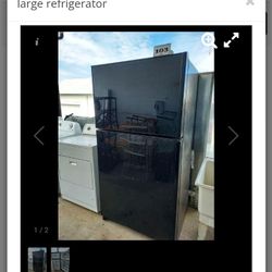 Large Black Refrigerator 