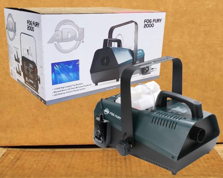 ADJ Fog Fury 2000 Professional Waterbased Fogger Machine Wired Remote Control High Output 🚨 No Credit Needed 🚨 Payment Options Available 🚨