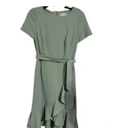 Women's Ruffle-Hem Sheath Dress