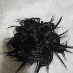black bun hair extension