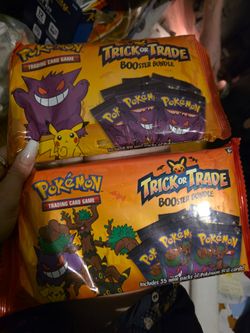 Pokémon TCG Trick or Trade BOOster

Bundle and 2024 Pokémon Trick or Trade Halloween BOOster Bundle