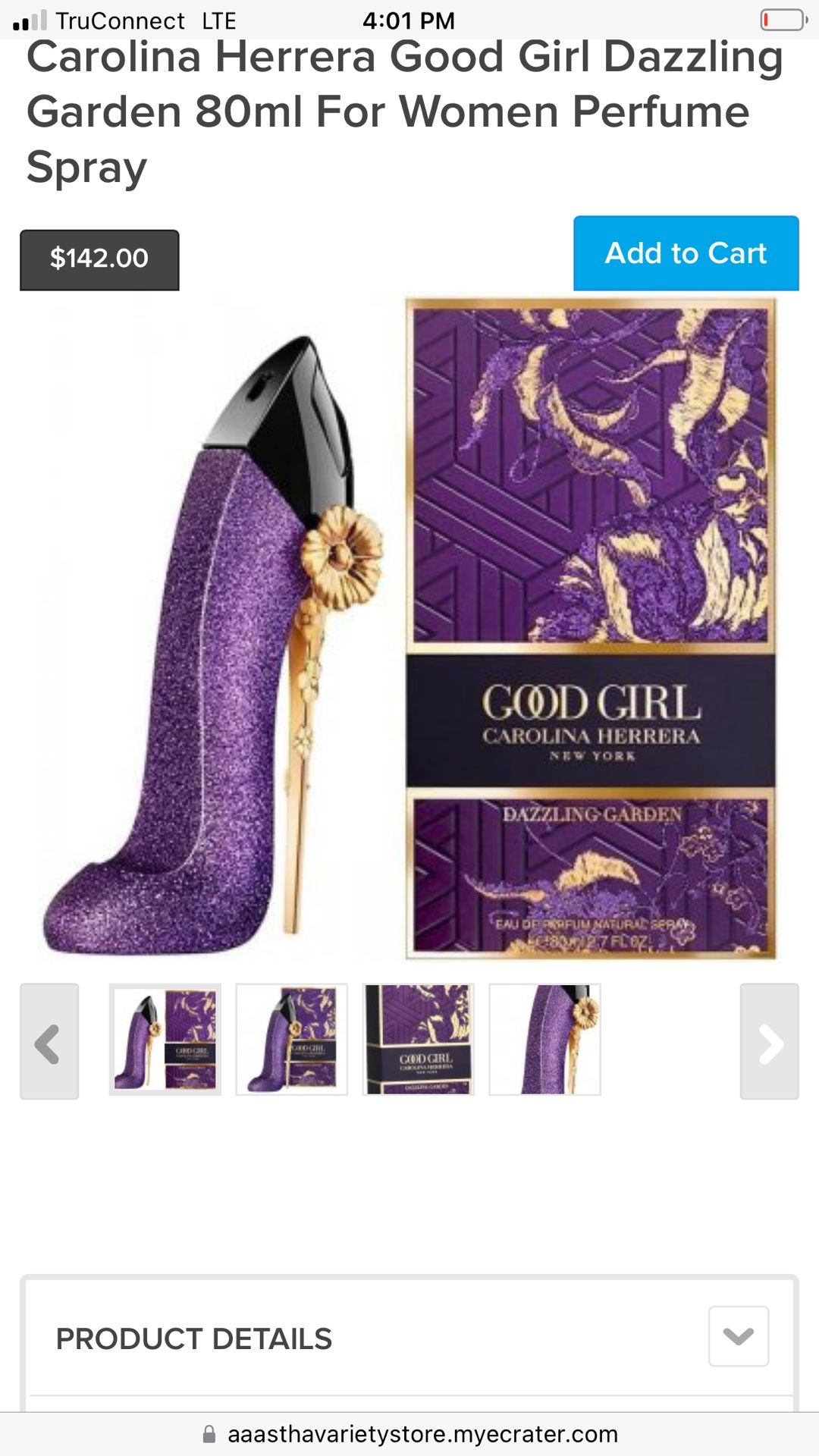 Caroline Herrera  Good Girl New Your Dazzling Garden Perfume Open Box