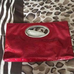 Candy Apple Red Clutch