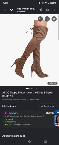 Aldo knee high suede boots