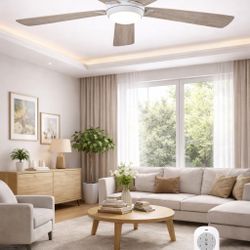 TCL 52" Low Profile Ceiling Fan with Light