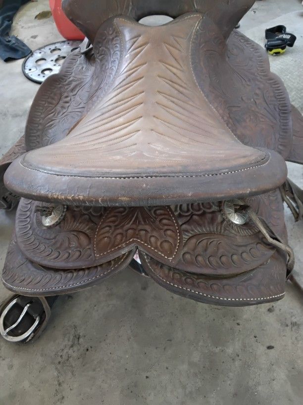 Vintage Leather Saddle
