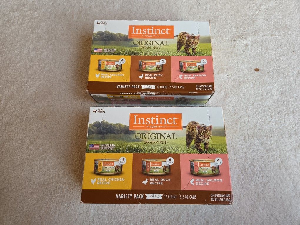 Instinct Original Variety Pack Pate, 2 Packs x 12 Cans X 5.5oz