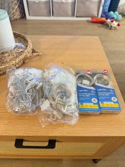 Fairy light curtains and assorted string lights