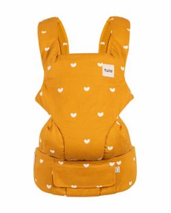 💛 TULA EXPLORE BABY CARRIER — MUSTARD/YELLOW WITH WHITE HEARTS 💛 BRAND NEW NEVER USED !!!