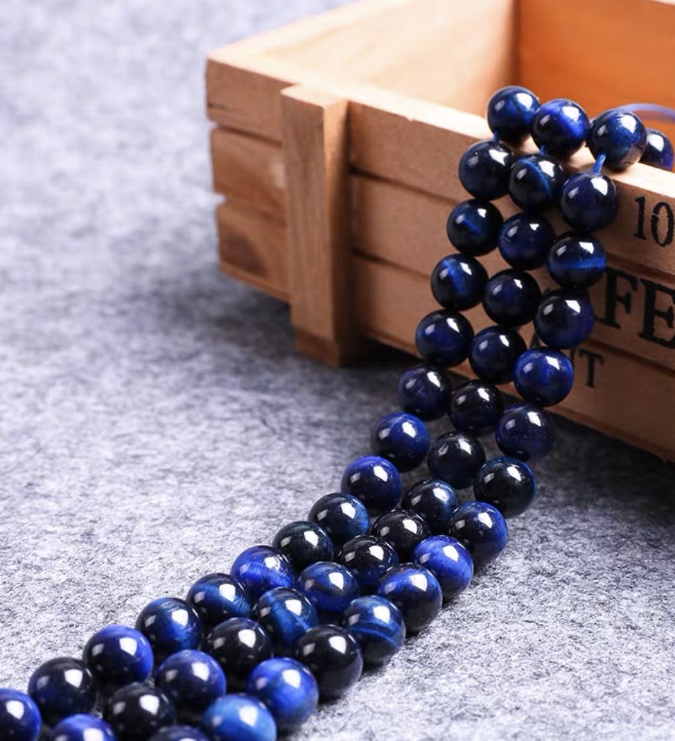 Tiger Eye Blue 8mm Loose Beads (1 Strands 15”-16”)