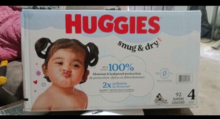 92 count size 4 diapers