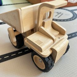 Wood Dump Truck Toy 
