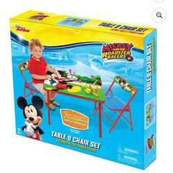 Disney Mickey activity table and chair set