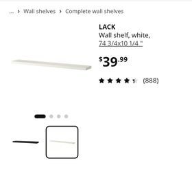 Ikea floating shelf